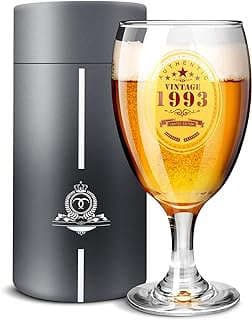 Image of Personalised 1993 Beer Glasses by the company NICENINE..