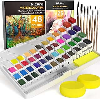 Image of Watercolor Paint Set Kit by the company Nicpro.