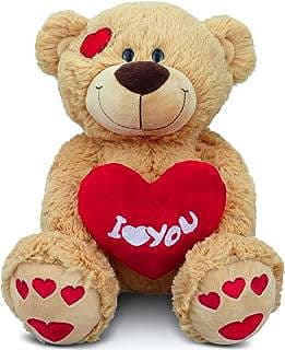 Image of Plush Teddy Bear with Heart by the company NLEIO SHOP.
