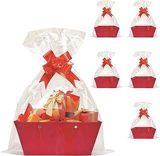 Image of Empty Red Gift Baskets by the company No'1 shop US.