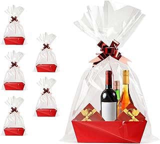Image of Red Cardboard Gift Baskets by the company No'1 shop US.