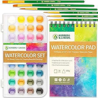 Image of Watercolor Paint Set Kit by the company Norberg & Linden.