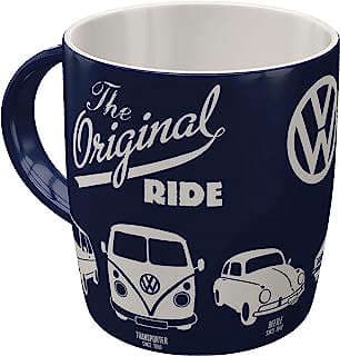 Image of Nostalgic-Art Retro Coffee Mug, Volkswagen – The Original Ride – VW Bus gift idea, Large Ceramic Cup, Vintage Design, 11.2 oz by the company Nostalgic-Art.