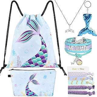 Image of Mermaid Drawstring Backpack by the company NUEDOT.