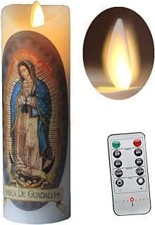 Image of Flameless Our Lady Guadalupe Candle by the company NULUNULI.