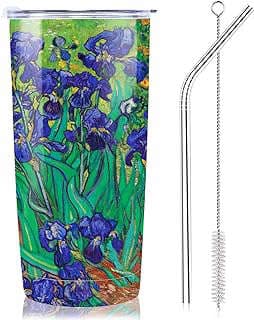 Image of Iris Flower Insulated Tumbler by the company NymphFable.