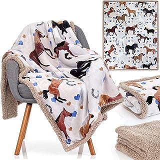 Image of Girls' Horse Throw Blanket by the company Obsession Products.