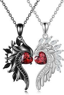 Image of Couples Angel Devil Necklace by the company ONEFINITY JEWELRY.
