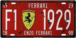 Image of Enzo Ferrari Aluminum Sign Plate by the company PaBoe.