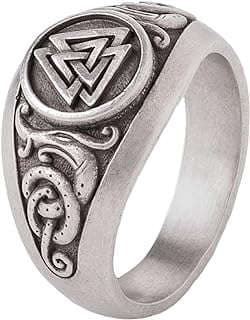 Image of Norse Valknut Dragons Ring by the company PAKABONE.