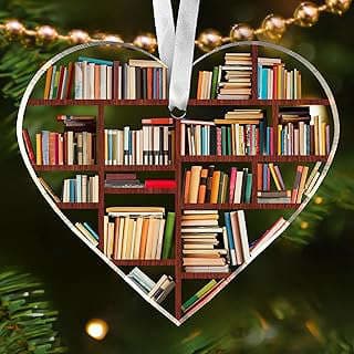 Image of Book Lover Christmas Ornaments by the company Palebon.