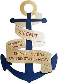 Image of Navy Anchor Wall Decor by the company Palmetto Engraving -.