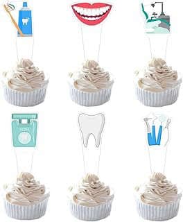 Image of Dentist Themed Cupcake Toppers by the company Party Hive.