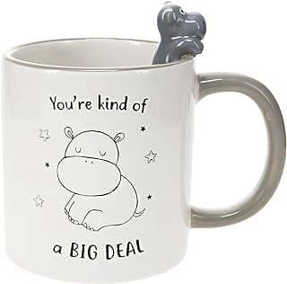 Image of Gray Hippo Coffee Mug by the company Pavilion Gift Company.