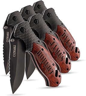 Image of Personalized Groomsmen Pocket Knives by the company Personalized Favors.