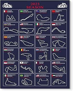 Imagen de Póster Circuito Fórmula 1 de la empresa Picture This Prints USA.