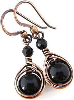 Image of Copper Onyx Earrings by the company Pillar of Salt Studio, Inc..