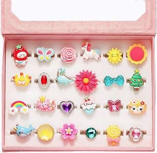 Image of Girl's Adjustable Dress-Up Rings by the company Pink Sheep.