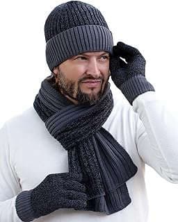 Image of Knit Beanie Scarf Gloves Set by the company PONKA.