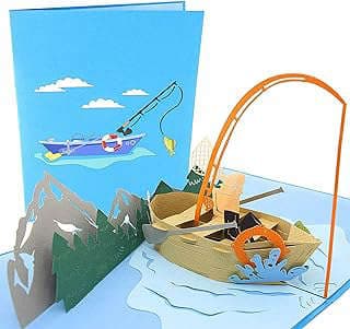 Image of 3D Fishing Boat Card by the company PopLife Cards.