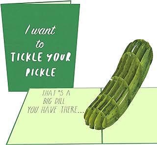 Image of Naughty Pickle Greeting Card by the company PopLife Cards.