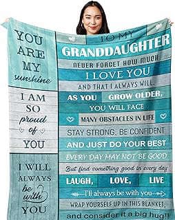 Image of Granddaughter Inspirational Quote Blanket by the company POQUSH.