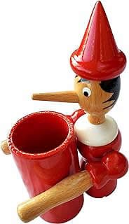 Image of Wooden Pinocchio Pencil Holder by the company PS I Love Italy.