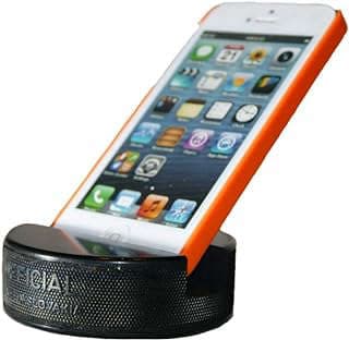 Image of Hockey Puck Phone Stand by the company PuckUps.