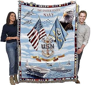 Image of Navy Master Chief Cotton Throw by the company Pure Country Weavers..