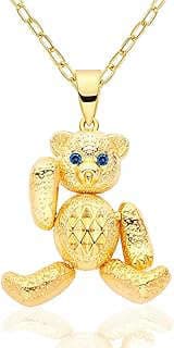 Image of Gold Bear Pendant Necklace by the company Purentire.