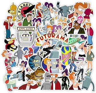 Image of Futurama Laptop Stickers by the company PWSTY.