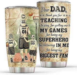 Image of Custom Basketball Dad Tumbler by the company QDArtStore.