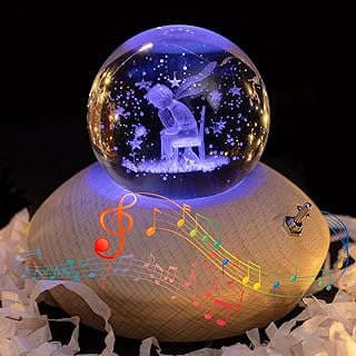 Image of Crystal Ball Music Box by the company QIANGQIANG-USA.