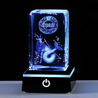 Image of Capricorn Zodiac Glass Figurine by the company Qianwei Crystal.