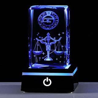 Image of Libra Zodiac Glass Figurine by the company Qianwei Crystal.