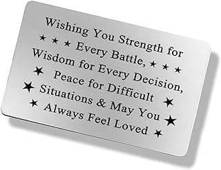 Image of Engraved Inspirational Wallet Card by the company QinXii.
