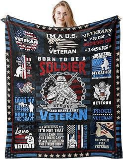 Image of Veterans Day Gift Blanket by the company QUWOGY.