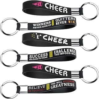 Image of Cheerleading Motivational Silicone Keychains by the company Raymangle.