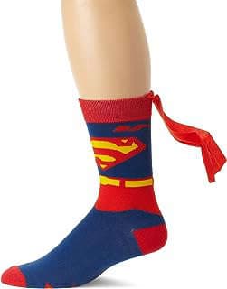 Image of Superman Cape Crew Socks by the company Retrofacts.