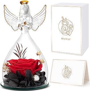 Image of Angel Figurines with Rose by the company RIANEAN.