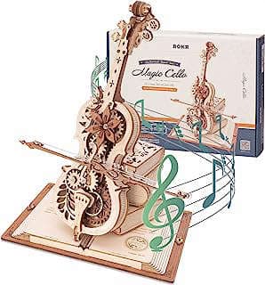 Image of Cello Wooden Music Box Kit by the company Rolife.