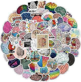 Image of Colorful Brain Stickers Set by the company Ruichen Co., Ltd..