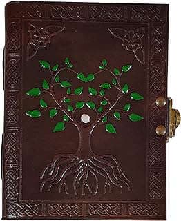 Image of Hand Painted Leather Journal by the company RusticTown.