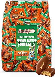 Image of Chocolate Peanut Butter Football Candy by the company RYBRM Deals.