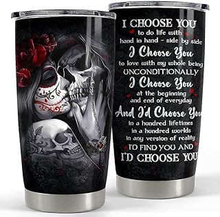 Image of Skull Couple Insulated Tumbler by the company SANDJEST.