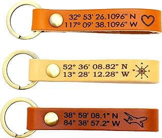 Image of Personalized Leather Keychain by the company SANTJAG.