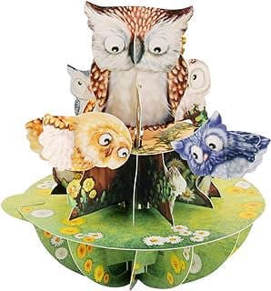Image of Owl Pop Up Greeting Card by the company Santorus.