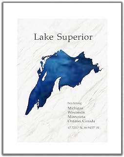 Image of Lake Superior Art Print by the company Saybrook Products.