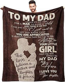 Image of Dad Daughter Gift Blanket by the company SBANGTU GIFTS.