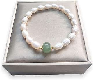 Image of Green Jade Pearl Bracelet by the company scmydirect.